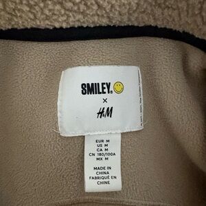 H&M x Smiley Cream Fleece Jacket